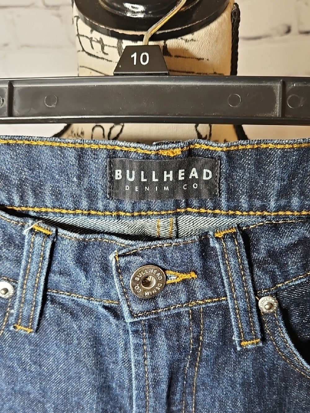 Bullhead Men’s Straight-Leg Dark Blue Wash Jeans Size 32x32 - Picture 3 of 8